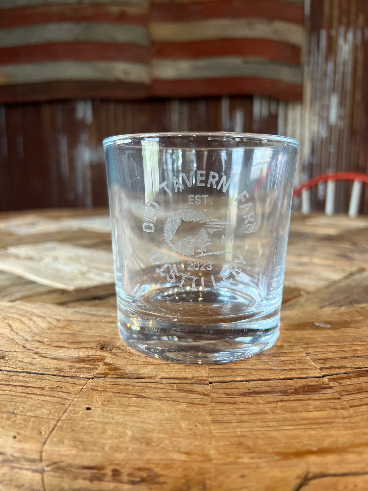 OTFD: Etched Rocks Glass