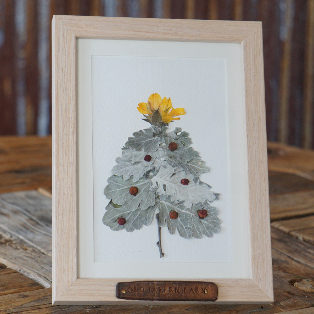 OTFF: Pressed Flower Christmas Tree