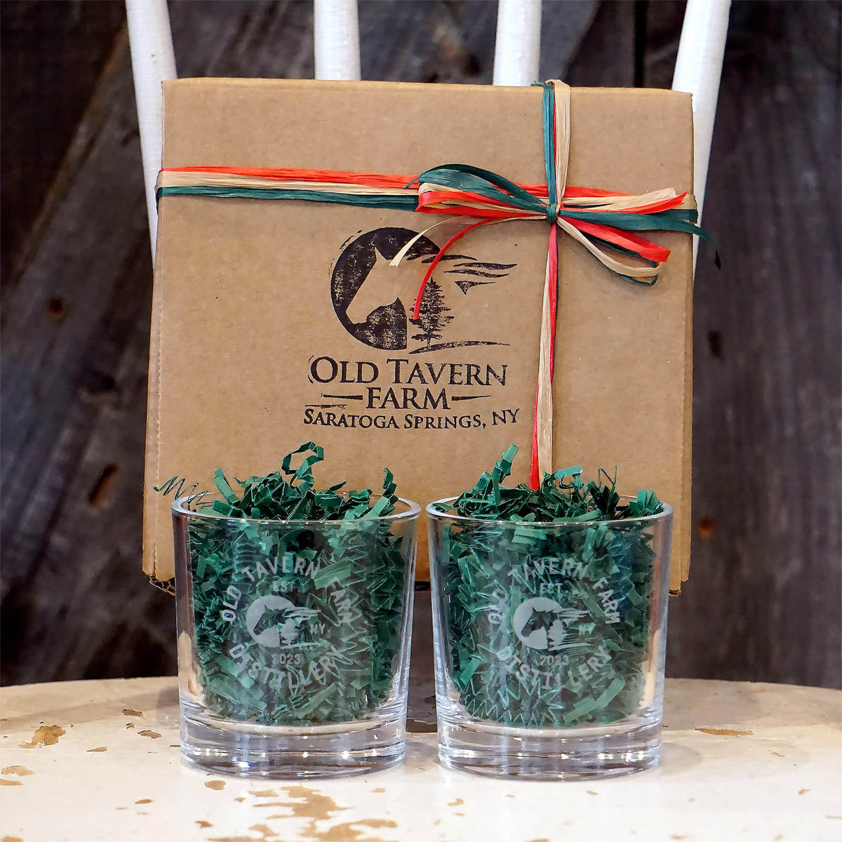 OTFD: Etched Rocks Glass (Set of 2)