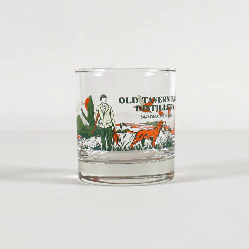 Old Tavern Farm Distillery "Duck Hunt" printed 11oz rocks glass