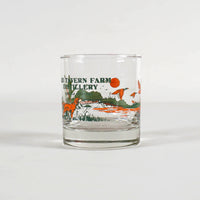 Old Tavern Farm Distillery "Duck Hunt" printed 11oz rocks glass