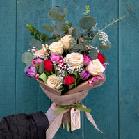 Valentine's Day flower bouquet from Old Tavern Flower Farm