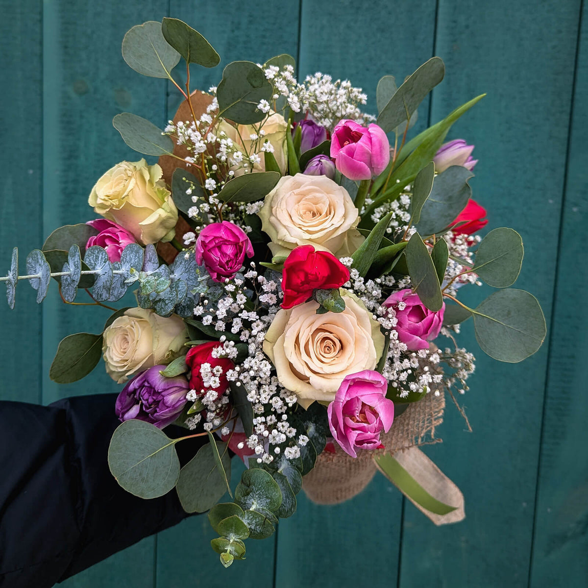 Valentine's Day flower bouquet from Old Tavern Flower Farm