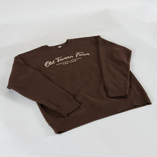 Old Tavern Farm Classic Farm Crewneck, Brown