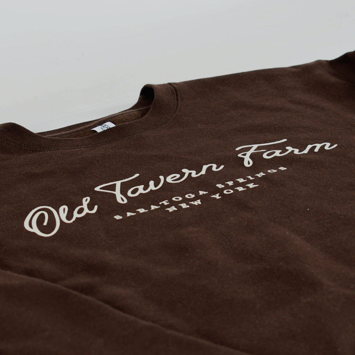 Old Tavern Farm Classic Farm Crewneck, Brown