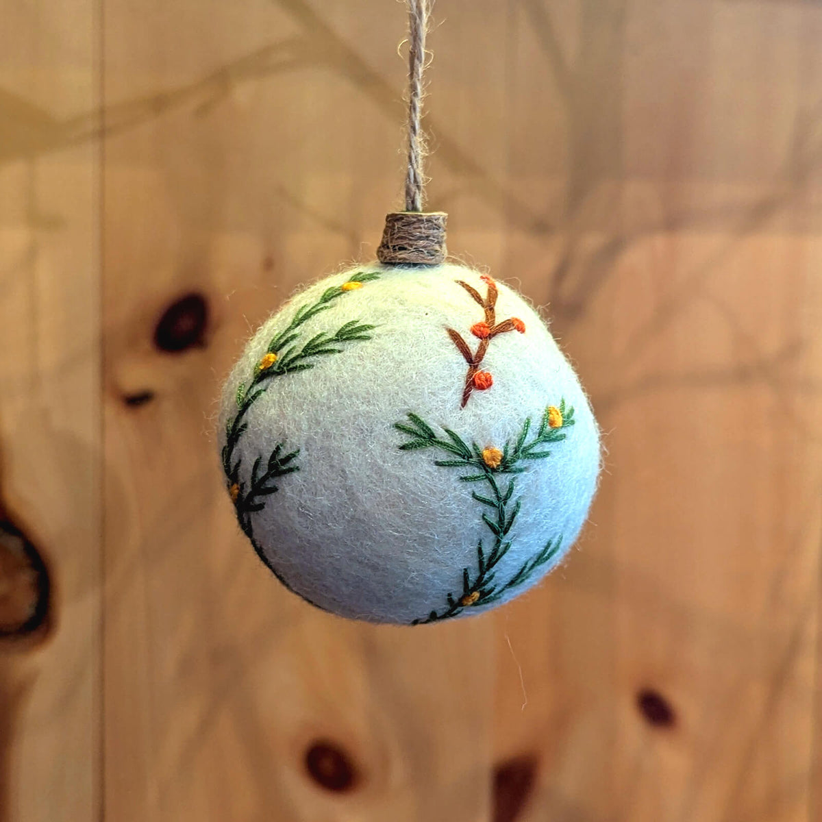 Felt Ornament - Holiday Ball