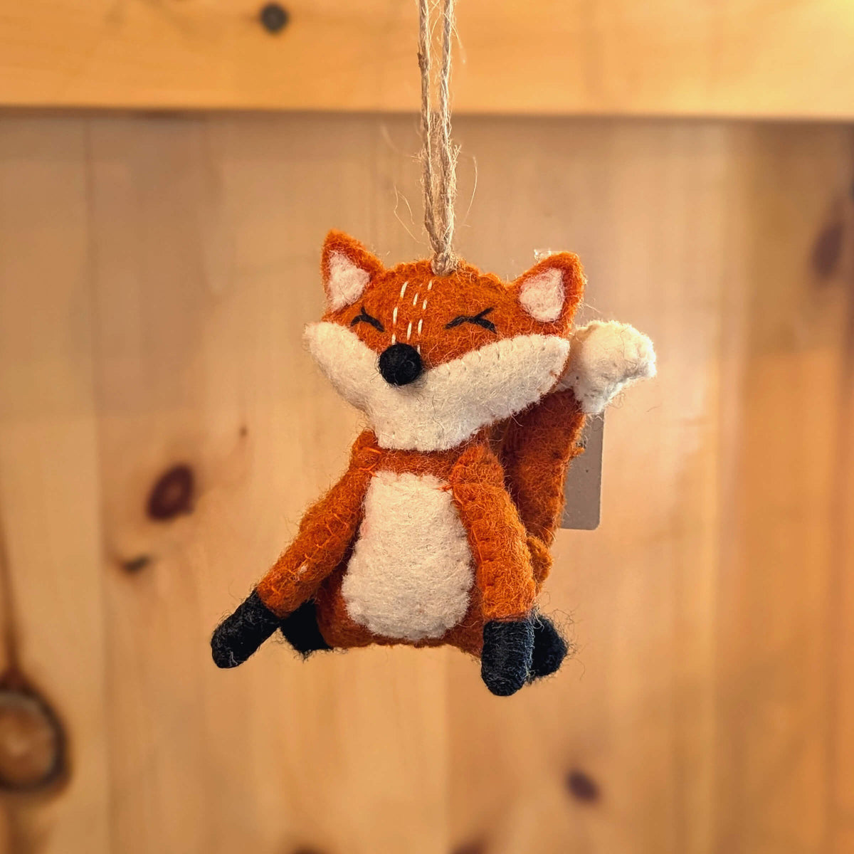 Felt Woodland Critter Fox Ornament