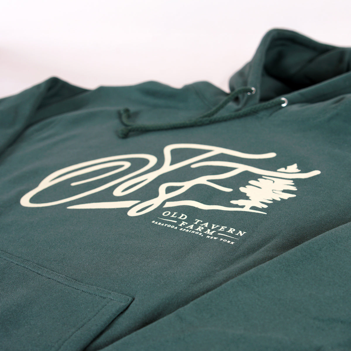 Old Tavern Farm Monogram Hoodie, Green