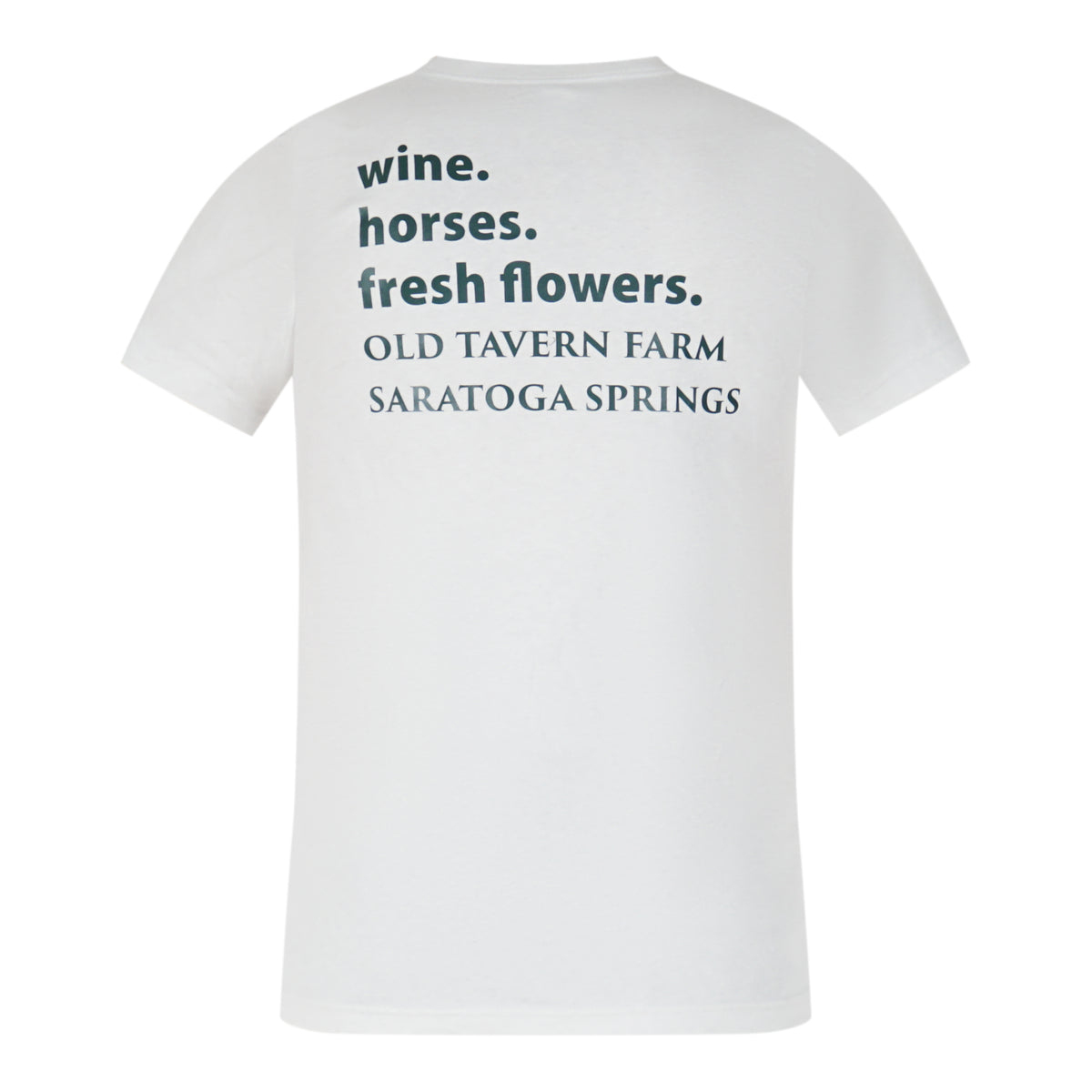 Wine Horses Flowers T Shirt