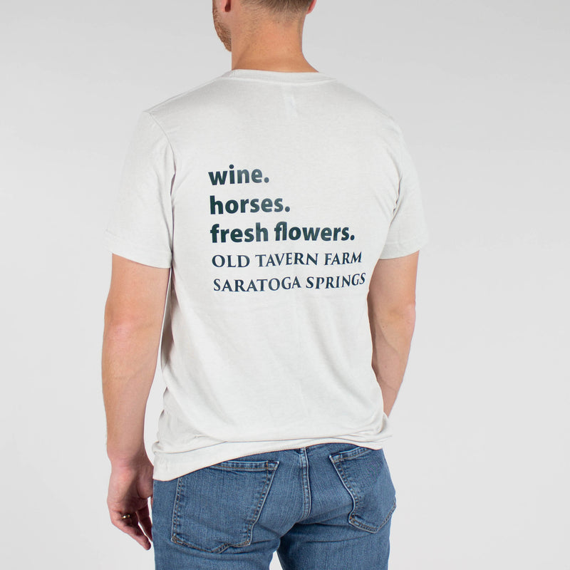Wine.Horses. Fresh Flowers T Shirt